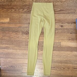 Lululemon Athletica Green Yellow Leggings